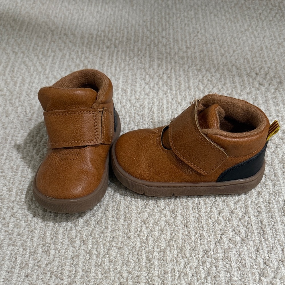 Carters brown toddler shoes